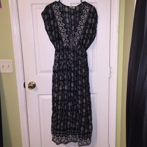 Black maxi dress
